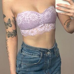 Lilac Lace Bandeau top
